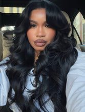 Load image into Gallery viewer, 24” Jet black wig (4 1/2 bundles)
