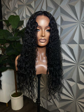 Load image into Gallery viewer, 24” Jet black curly wig