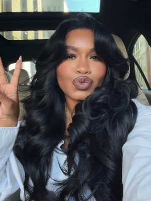 24” Jet black wig (4 1/2 bundles)